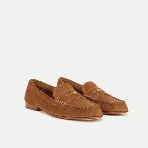 Veronica Beard Tan Suede Loafers
